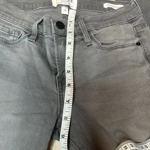 FRAME Le Skinny De Jeanne Grey Jeans - Picture 4 of 8